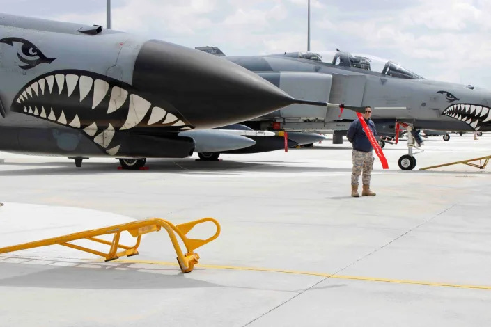 Two Turkish F-4E-2020s at Konya Air Base for Anatolian Eagle 2023. <em>Author's image</em>