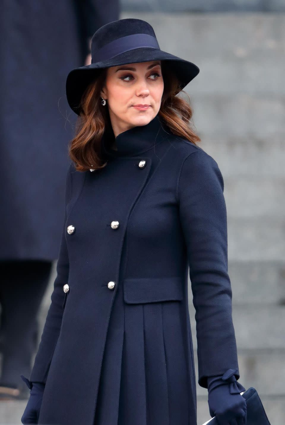 The Duchess of Cambridge looked sombre at the Grenfell Tower memorial service. Photo: Getty