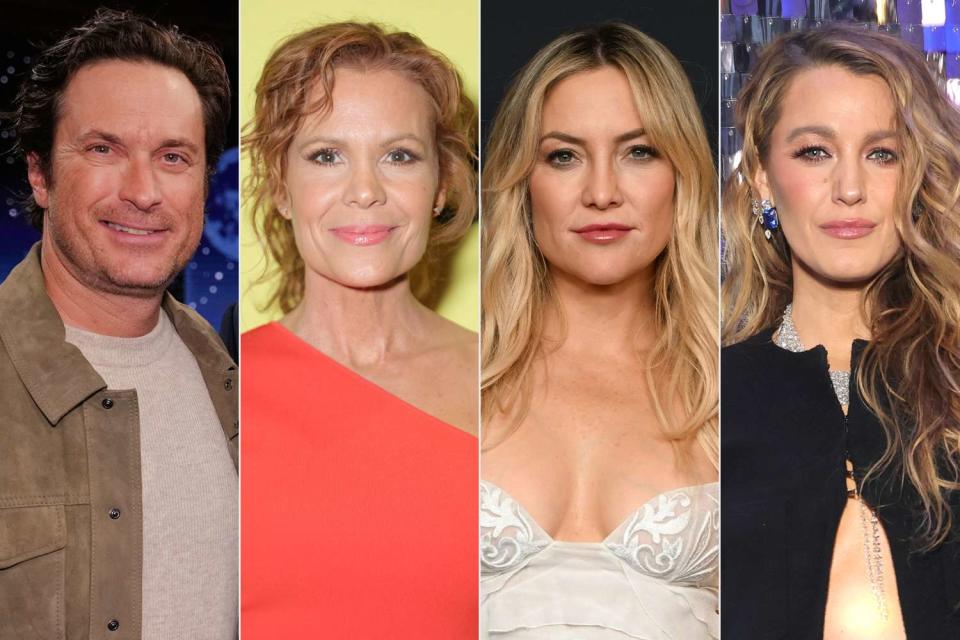 <p>Randy Holmes / Disney via Getty; Michael Loccisano/Getty; Michael Kovac/Getty; Kevin Mazur/WireImage</p> Oliver Hudson; Robyn Lively; Kate Hudson and Blake Lively