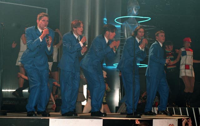 Take That perform at Brits