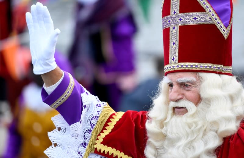 Traditional parade with Saint Nicholas and "Zwarte Piet" (Black Pete) in Scheveningen