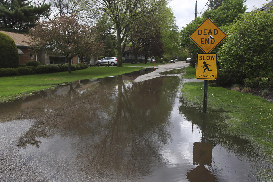 Flooded street