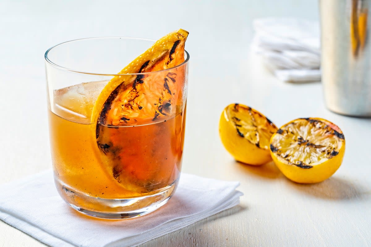 These citrus-forward cocktails are perfectly balanced with just the right amount of smokiness.  (Scott Suchman/The Washington Post)