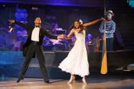<p>What happens when <em>Dancing with the Stars </em>does prom night? Inspo-worthy fashion. Contestant Zendaya deserved a corsage for the sweet empire waist white chiffon dress she wore for the episode. </p>