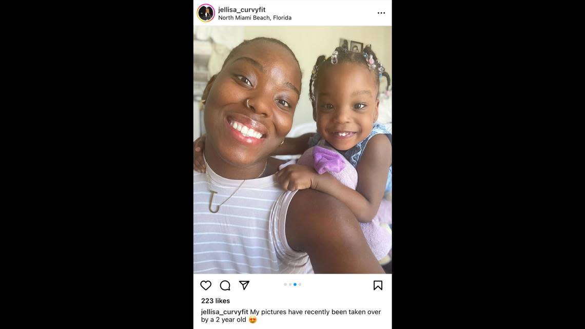 Jellisa Baxter and daughter Arya, taken from Baxter’s Instagram page