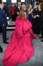 The 'Harriet' nominee is pretty in pink on the red carpet at the 26th Annual SAG Awards.