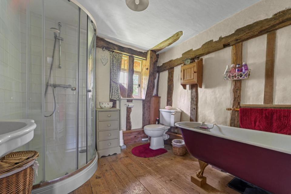 East Anglian Daily Times: The family bathroom with roll-top ball and claw bath