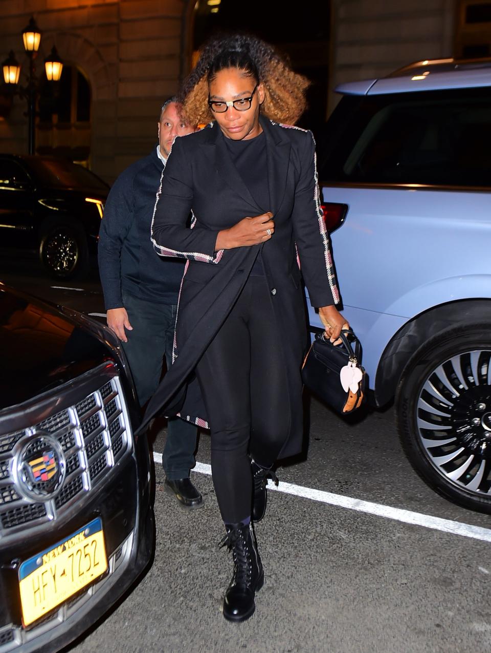 Serena Williams arriving at the Polo Bar (SplashNews.com)