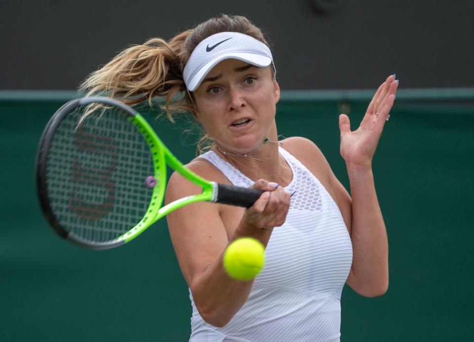 Elina Svitolina is expecting her first child in October (Jonathan Nackstrand/AELTC Pool) (PA Archive)