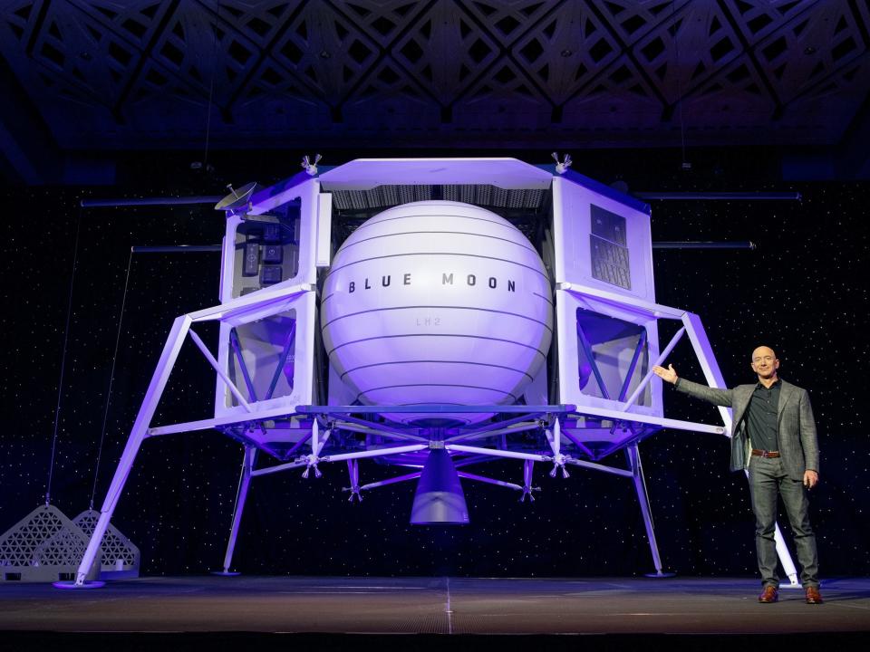 blue moon lunar lander Blue Origin Blue Moon Lander Reveal