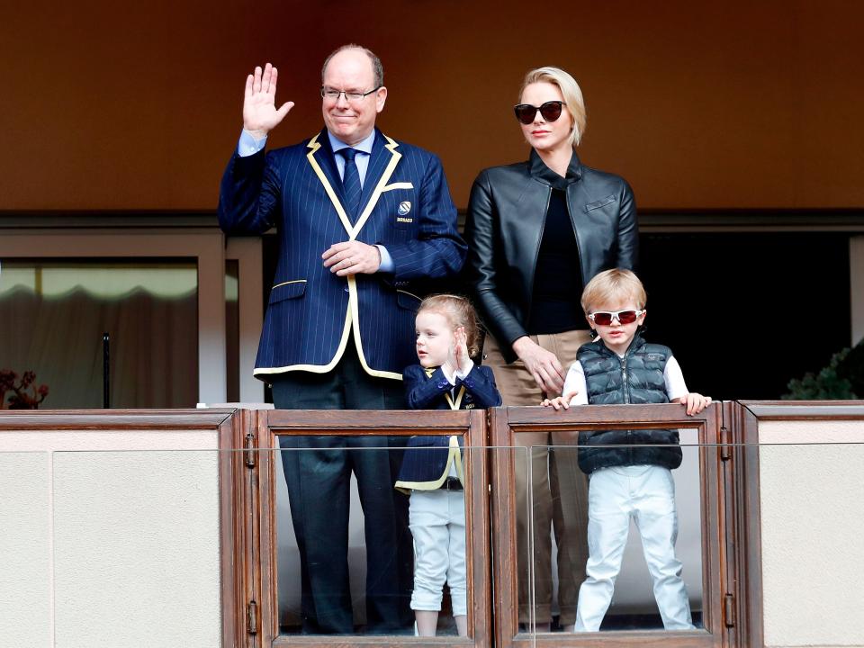 Princess Charlene, Prince Albert, Prince Jacques, Princess Gabriella.