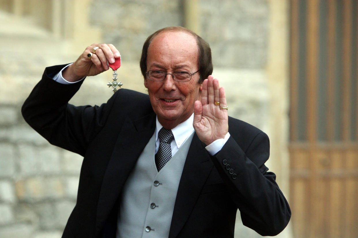 TV Presenter Fred Dinenage after an Investiture ceremony at Windsor Castle after he was made a Member of the British Empire (MBE) by Queen Elizabeth II.