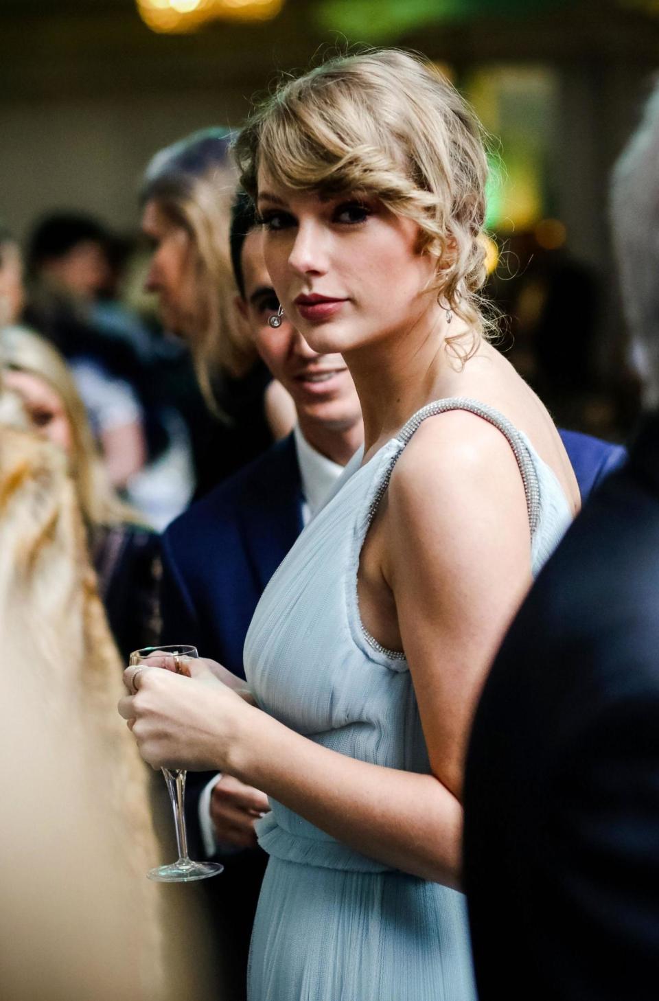 Taylor Swift at the BAFTA after-party in London (rex/shutterstock)