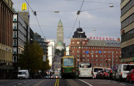 Kallio church is pictured in Helsinki, Finland, October 20, 2016. Picture taken October 20, 2016. REUTERS/Jussi Rosendahl