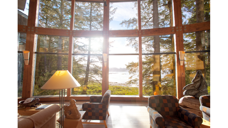 The Wickaninnish Inn in Tofino, Vancouver Island is spectacular