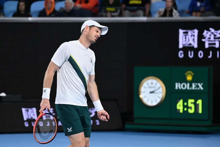 Otro abonado a los duelos de largo alcance: el británico Andy Murray