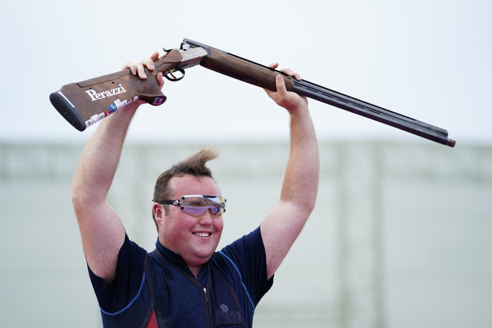Matt Coward-Holley, 26, won bronze in the men's Olympic trap competition at Tokyo 2020

