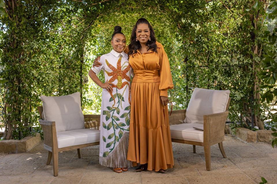 She Sits Down with Oprah — After Playing Her