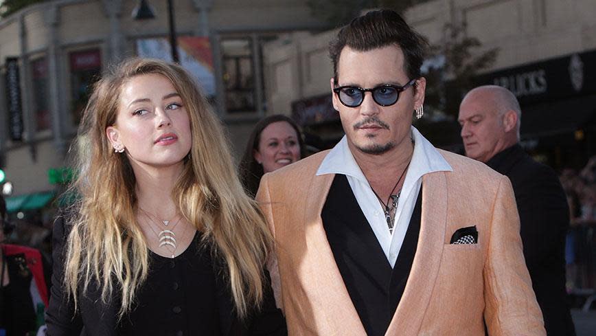 Amber and Johnny. Photo: Getty Images.