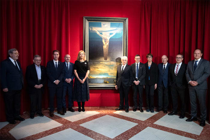 La infanta Cristina en la exposición de Dalí