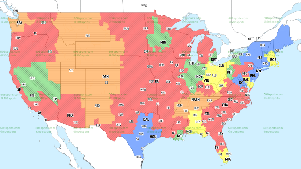 nfl coverage map week 16