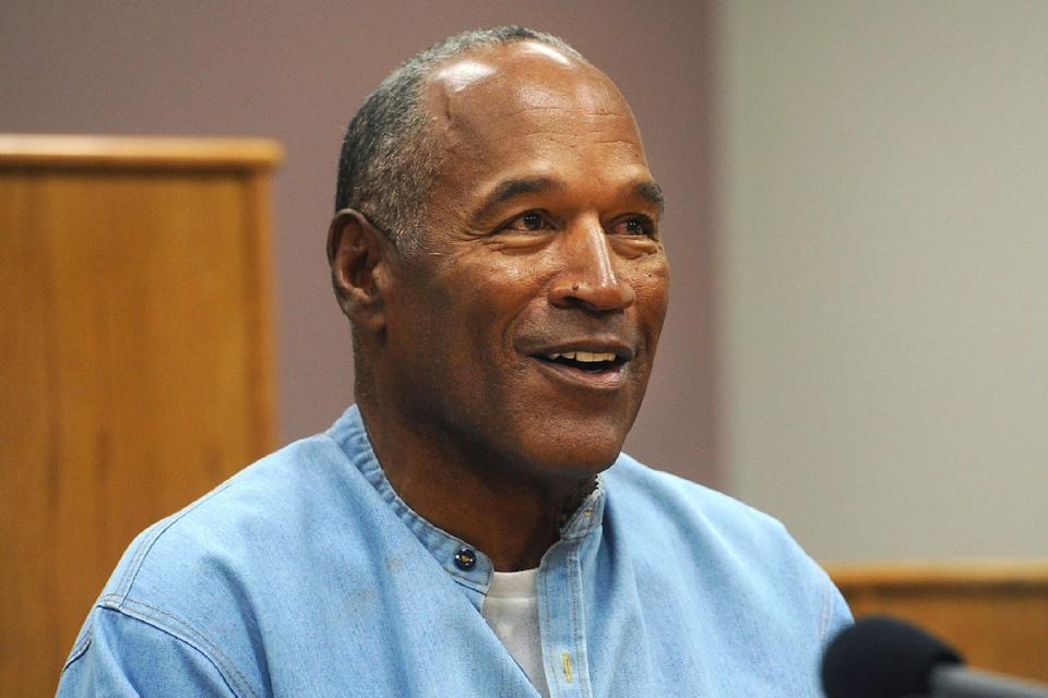 Former NFL football star OJ Simpson was freed on parole in 2017 (AP)