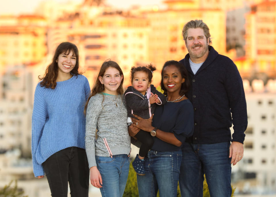 A portrait of Dr. Zeena Salman and her family. | Zeena Salman