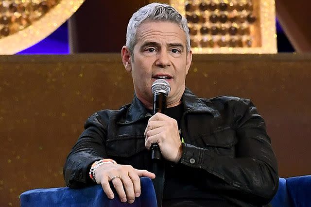<p>Bryan Steffy/Bravo via Getty </p> Andy Cohen during the "Ask Andy" panel
