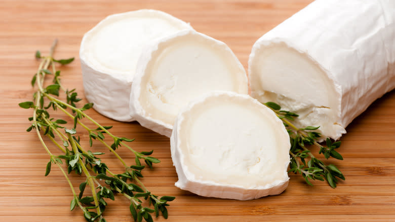 Goat cheese with fresh thyme