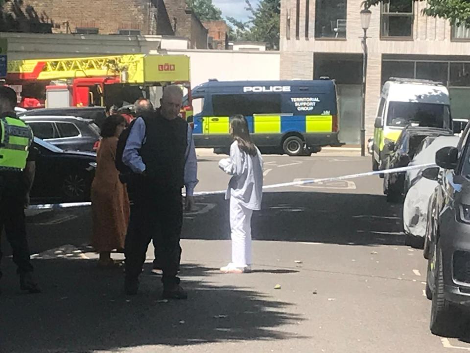 Police attended the scene near Kensington Olympia (John Dunne)