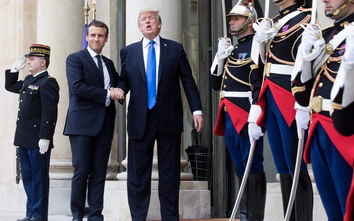 Donald Trump joined Emmanuel Macron for the Bastille Day military parade - Bloomberg