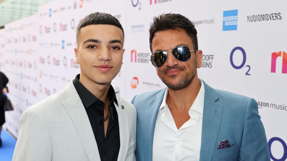 Peter Andre and his son Junior 