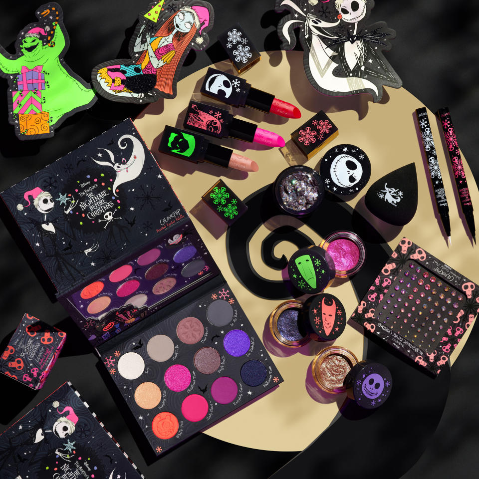 A closer look at ColourPop’s Nightmare Before Christmas collection. - Credit: Courtesy of ColourPop Cosmetics