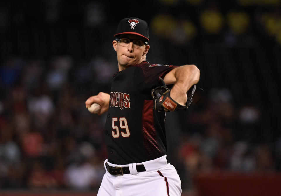 Zac Gallen #59 of the Arizona Diamondbacks 