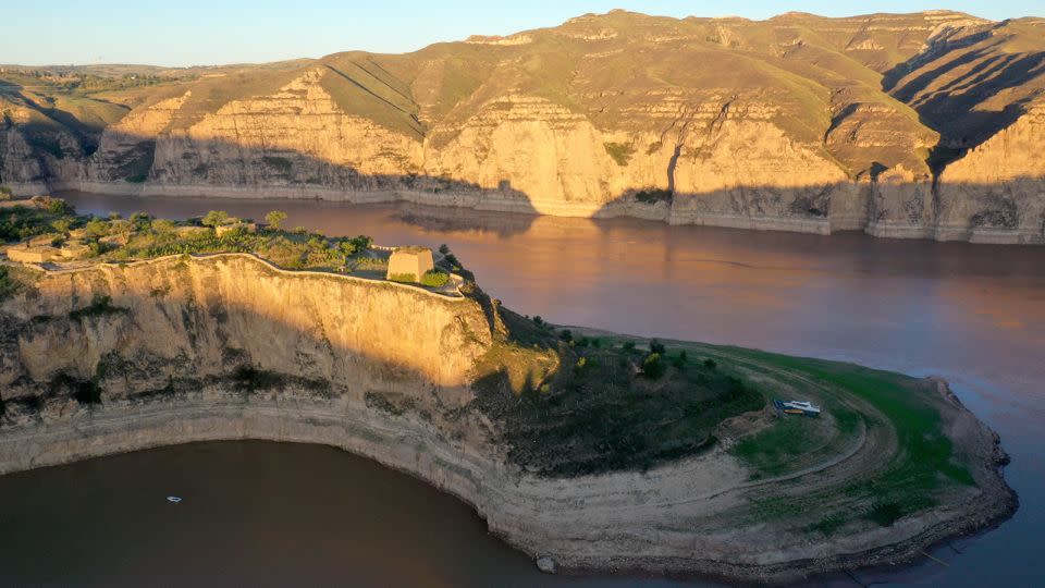 Laoniuwan, where the Great Wall and the Yellow River meet.  - Alex Sherr