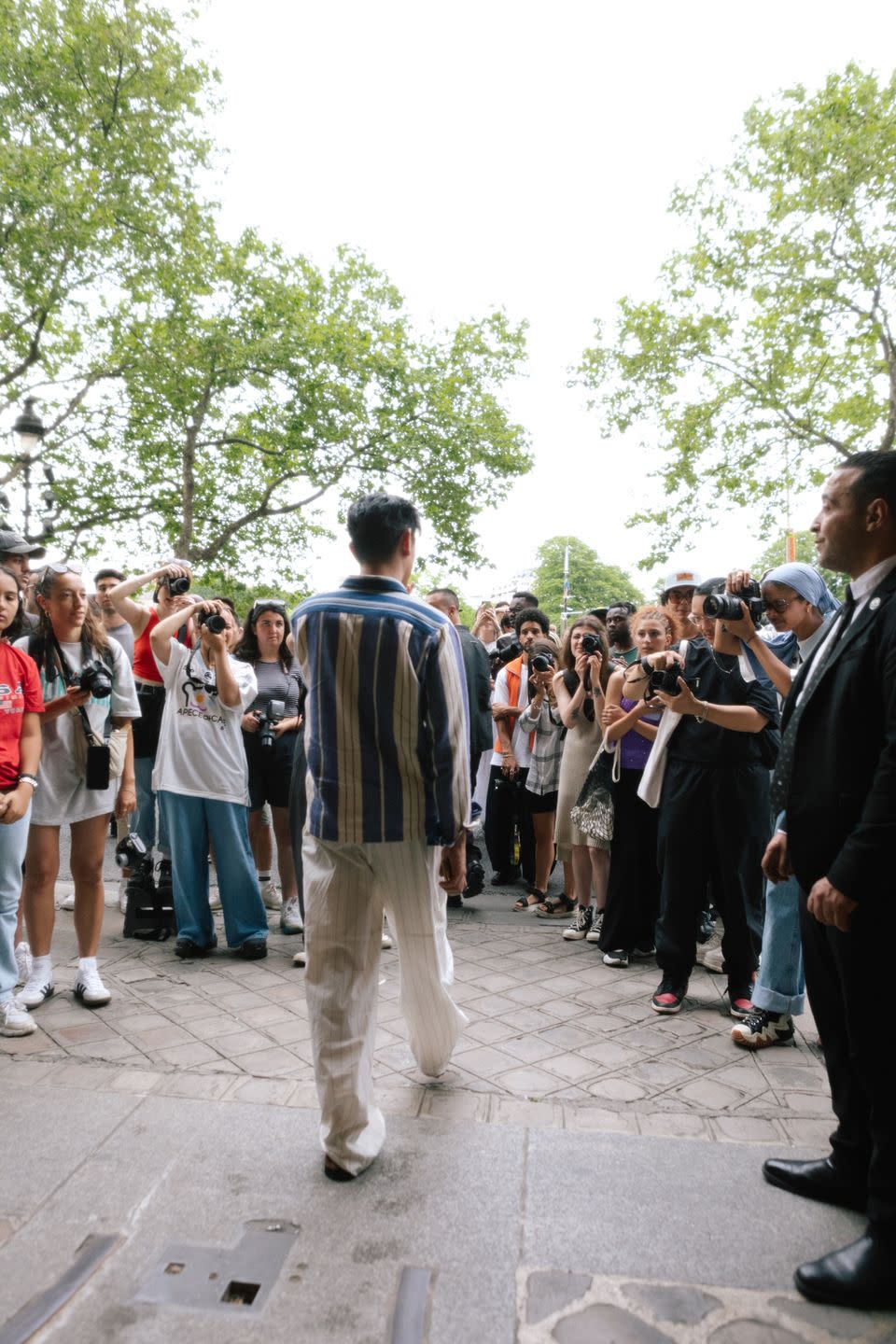 eric nam in wales bonner at paris fashion week