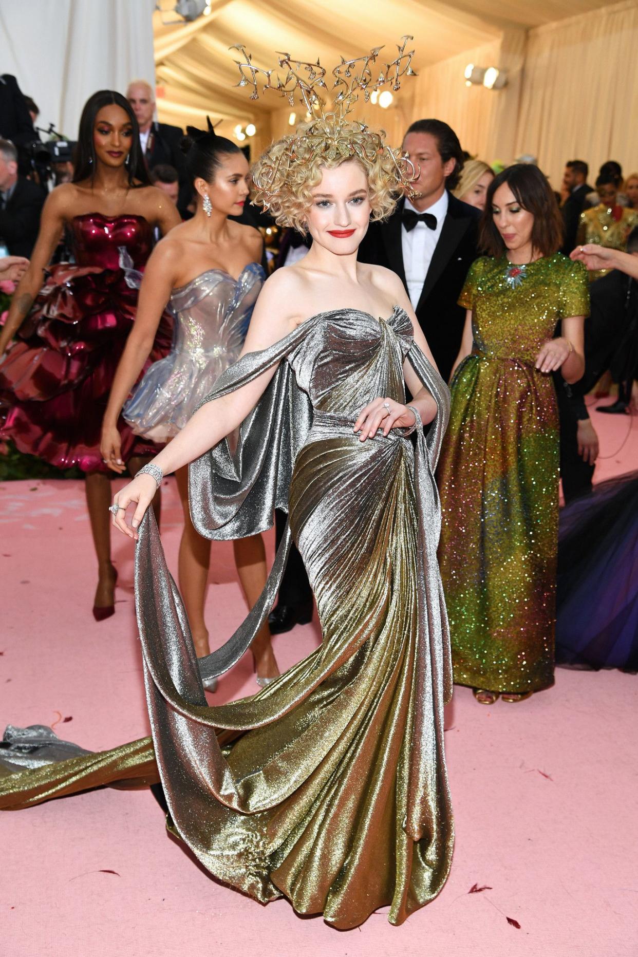 Julia Garner attends The 2019 Met Gala Celebrating Camp: Notes on Fashion at Metropolitan Museum of Art on May 06, 2019 in New York City.