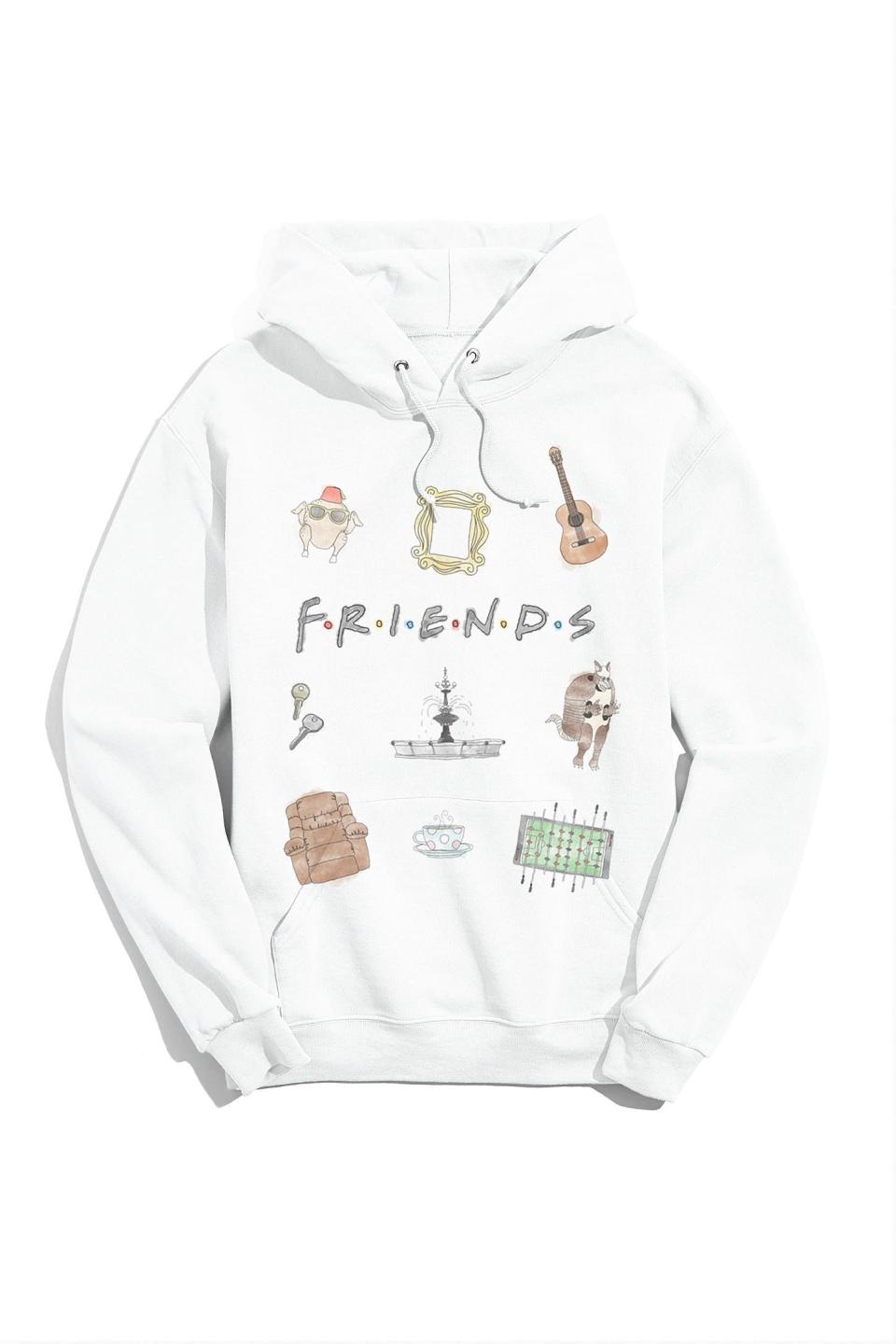 17) 'Friends' Classic Logo Icon Hoodie Sweatshirt