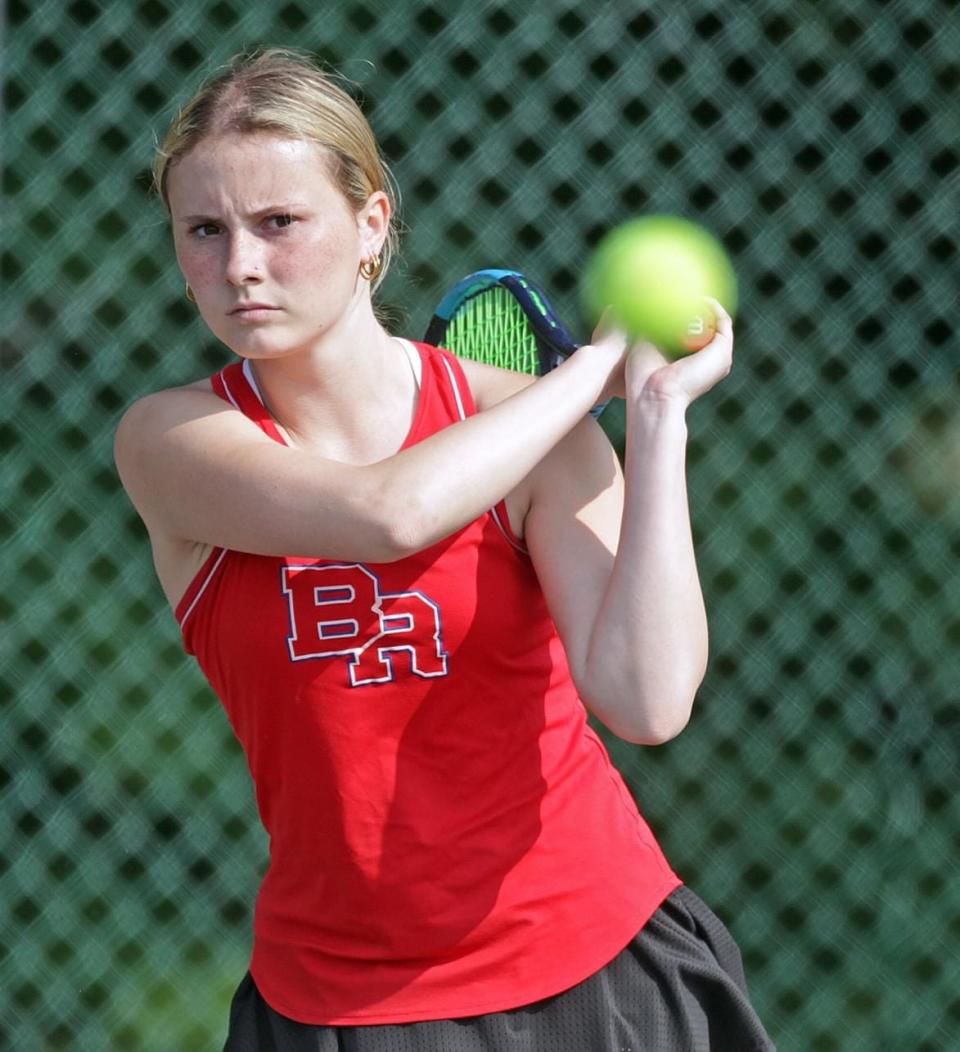 Nicole Kimball of Bridgewater-Raynham High has been named to The Patriot Ledger/Enterprise Girls Tennis All-Scholastic Team.