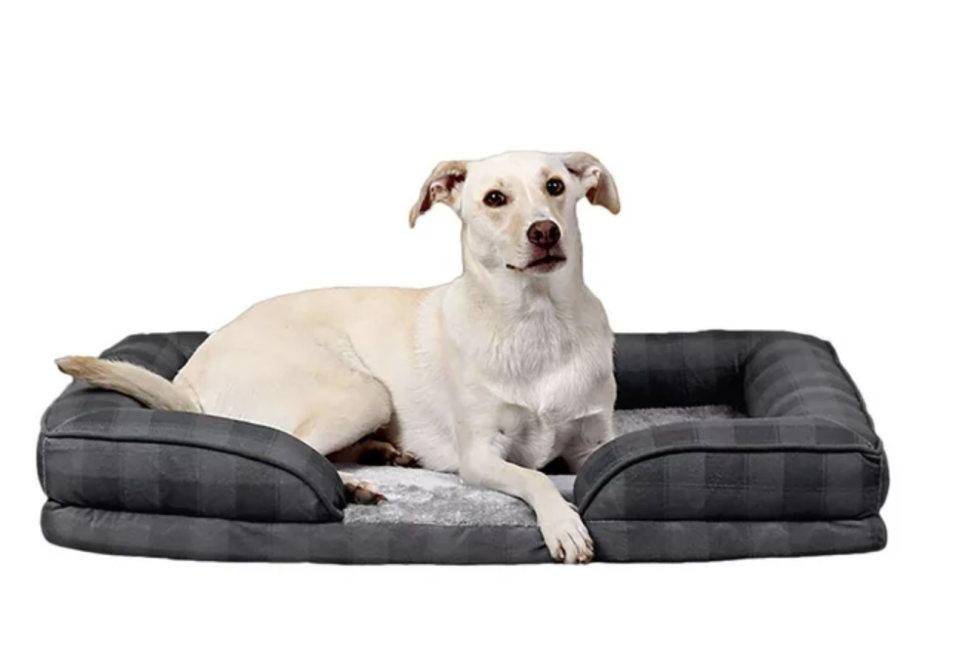 Large 35in Sofa Style Dog Bed. Image via Walmart.
