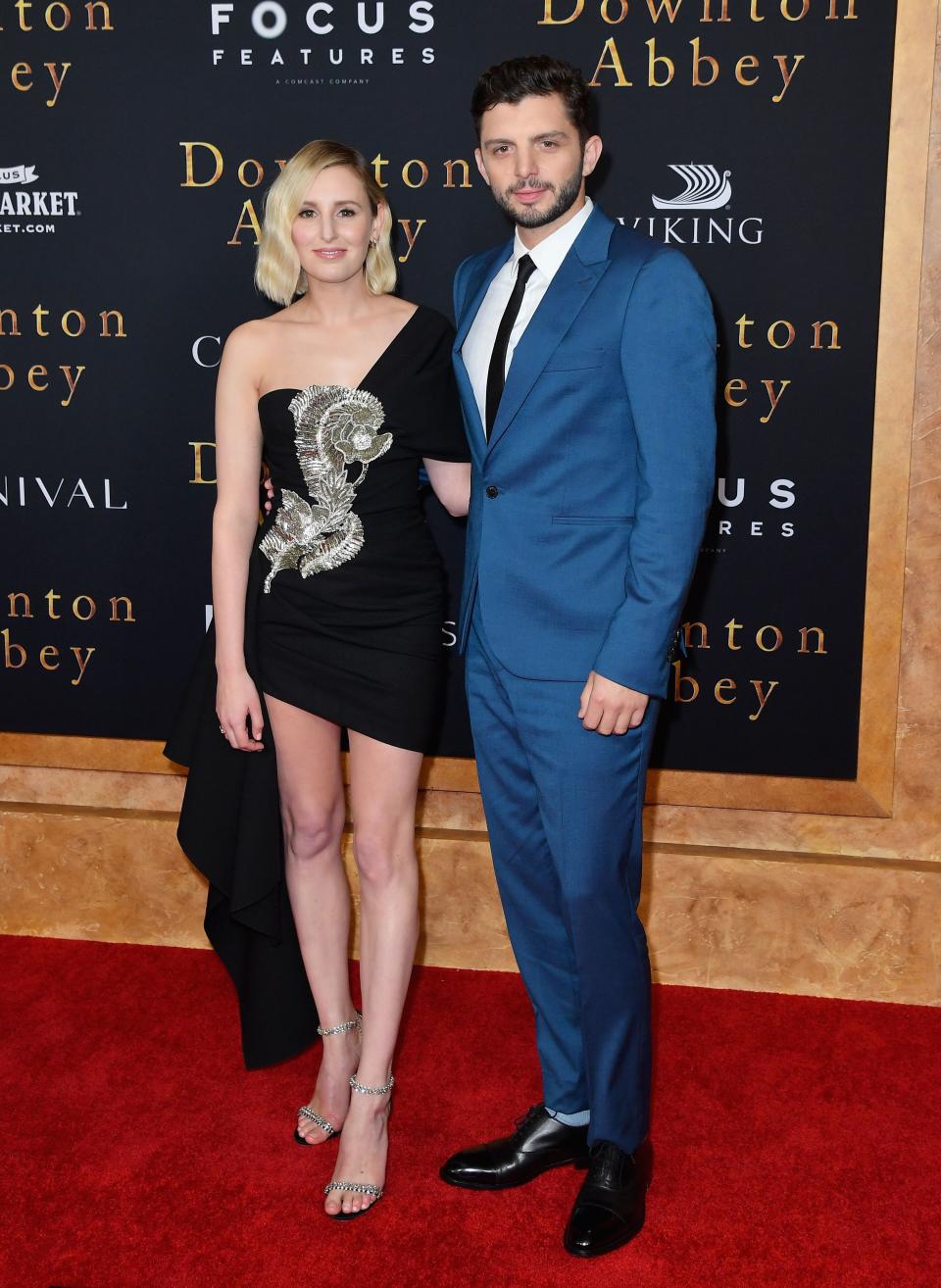 Laura Carmichael and partner actor Michael C. Fox at the Downton Abbey premiere