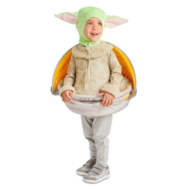 Baby Yoda Costume with Hoverpram