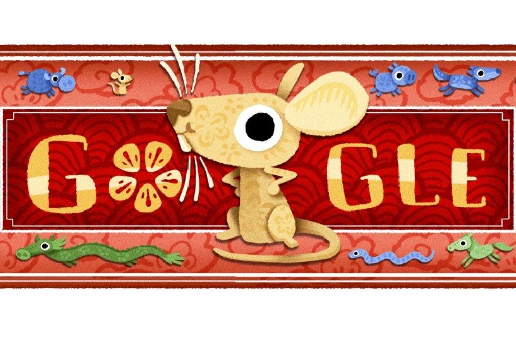 Google honours the Lunar New Year with a doodle (Google)