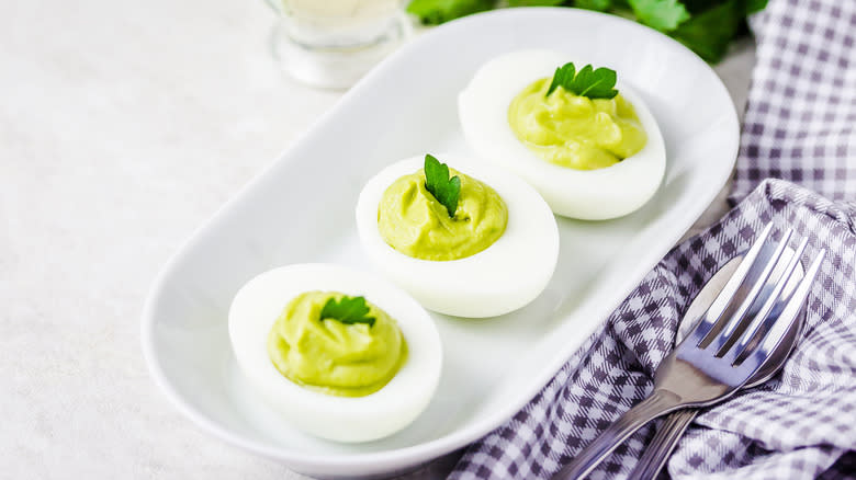 avocado deviled eggs