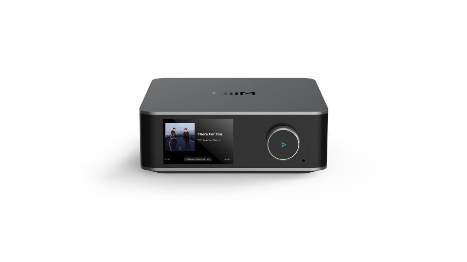 WiiM Ultra streamer with touchscreen display