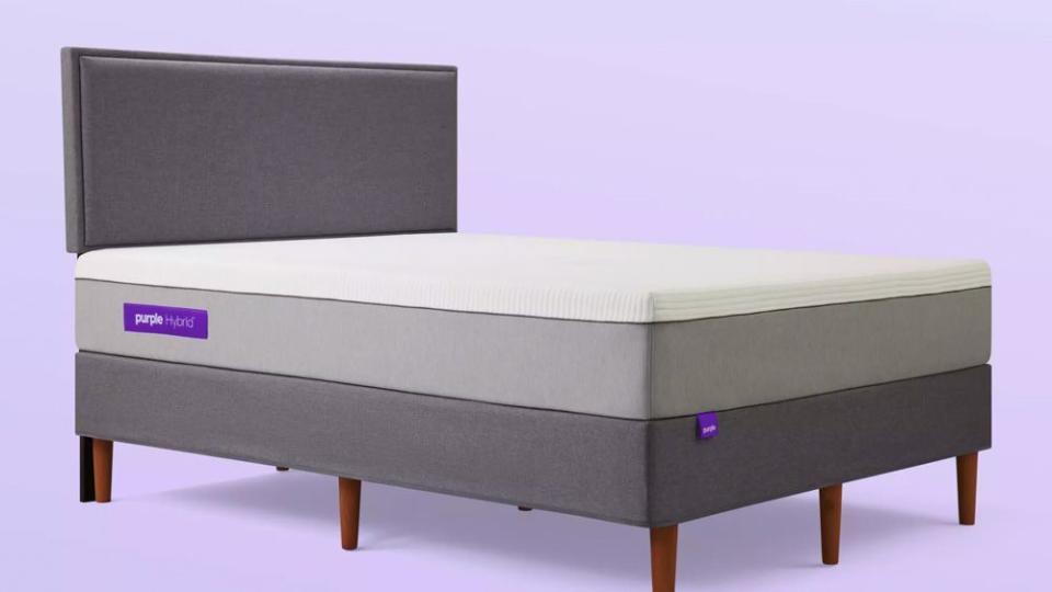 <p><a href="https://purple.e9jo.net/c/3006986/454867/8120?u=https%3A%2F%2Fpurple.com%2Fmattresses%2Fhybrid&subId1=pop&subid3=xid%3Afr1676048440849kvn" rel="nofollow noopener" target="_blank" data-ylk="slk:Shop Now;elm:context_link;itc:0;sec:content-canvas" class="link ">Shop Now</a></p><p>Hybrid Queen</p><p>$2399.00</p><p>e9jo.net</p>