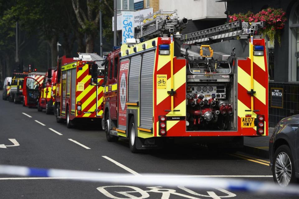 Anerley Hill Bromley: Building destroyed in ‘large’ fire <i>(Image: PA)</i>