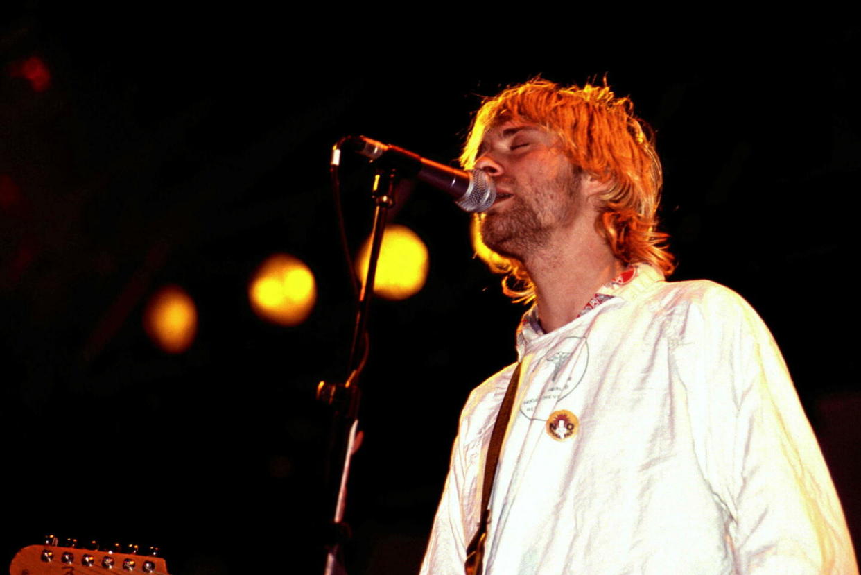 Kurt Cobain en scène.  - Credit:Andre Csillag/Shutterstock/SIPA / SIPA / Andre Csillag//SIPA