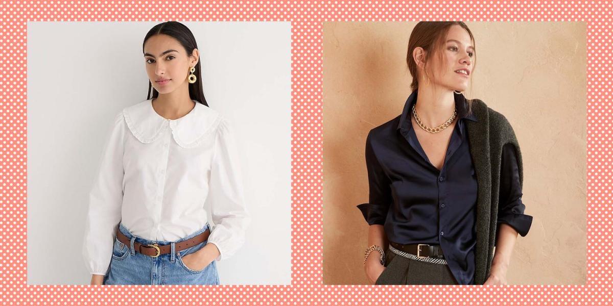 Essentials Women's Denim Oversize Two-Pocket Tunic Shirt (Previously  Goodthreads)