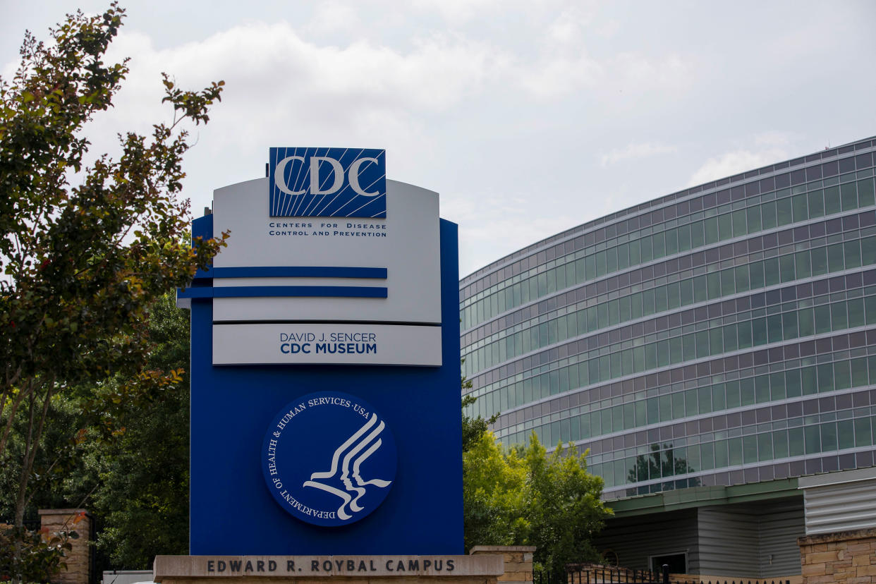 The exterior of the Center of Disease and Control Prevention main campus in Atlanta on Thursday, July 20, 2023. (Alyssa Pointer for NBC News)